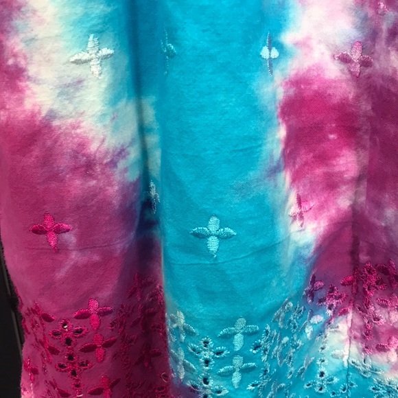 Hand Tied TYE DYE Dress NWOT - Picture 7 of 8